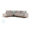 Corner sofa 290x235x95 Luxury II damask ivory/light green DIOMMI 168-000014