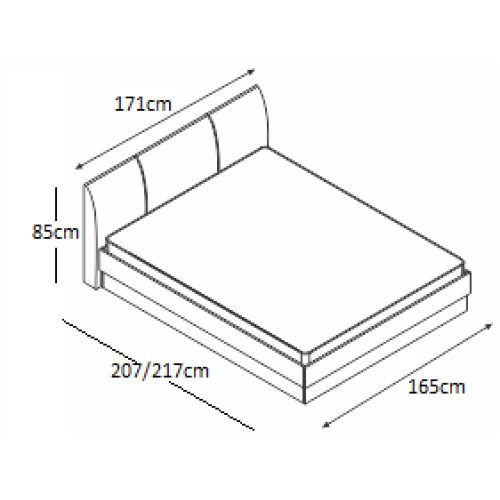 BED FAVORITE 160x190 DIOMMI 45-027 
