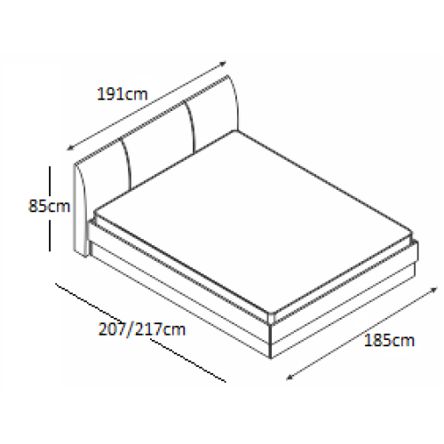 BED FAVORITE 180x200 DIOMMI 45-228