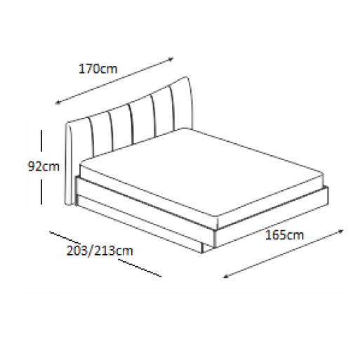 BED MOKA 160x190 DIOMMI 45-122