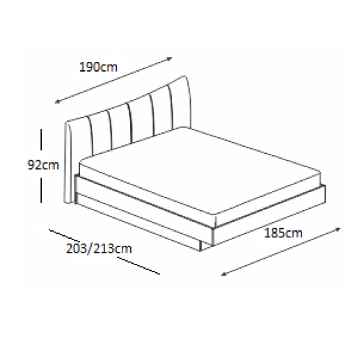 BED MOKA 180x190 DIOMMI 45-123