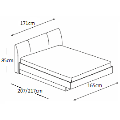 BED PENELOPE 160x190 DIOMMI 45-099