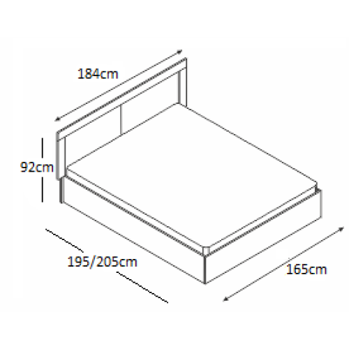 BED SAMBA 160x190 DIOMMI 45-073