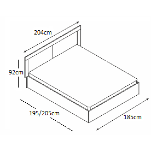 BED SAMBA 180x190 DIOMMI 45-074