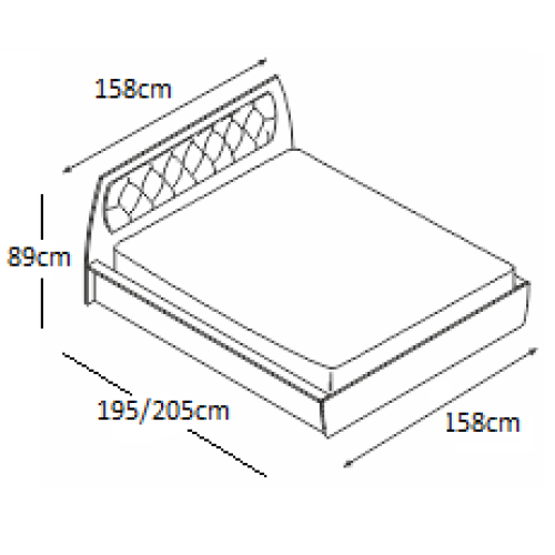 BED TAIS 140x190 DIOMMI 45-043