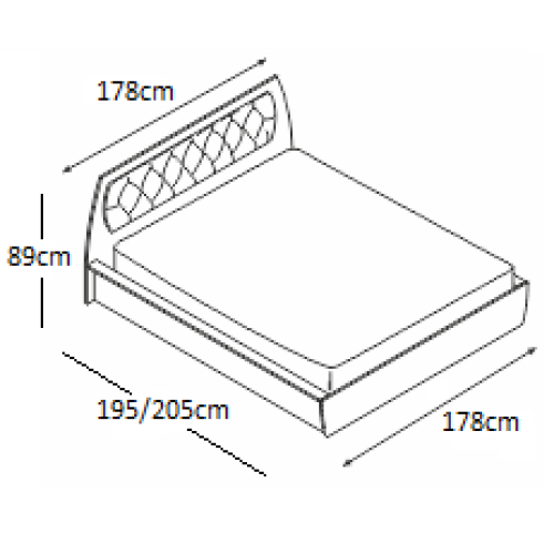BED TAIS 160x190 DIOMMI 45-044