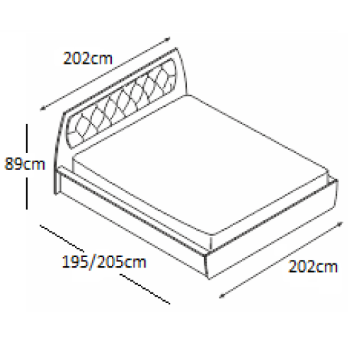 BED TAIS 180x190 DIOMMI 45-045