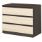 Chest of drawers LEO 3 with three drawers 80x43x65 DIOMMI 31-031 