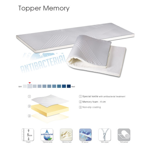 Top mattress Memory 150x200 DIOMMI 44-260