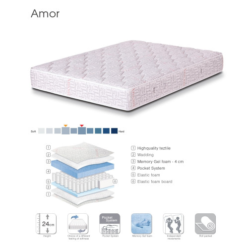 Mattress Amor 150x200 DIOMMI 44-218
