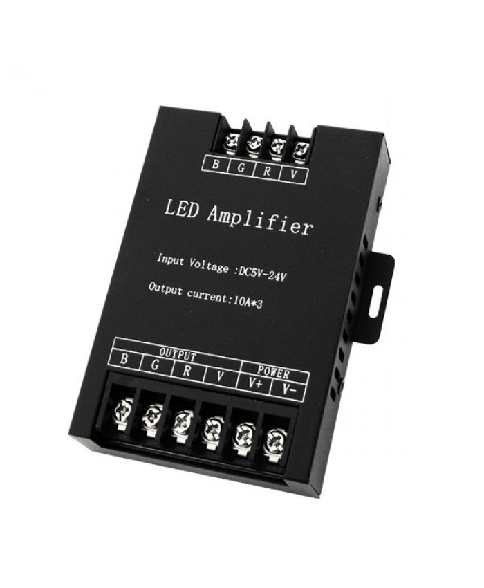 RGB Ενισχυτής Amplifier 360 Watt 5-12-24 Volt Αλουμινίου Diommi 04037