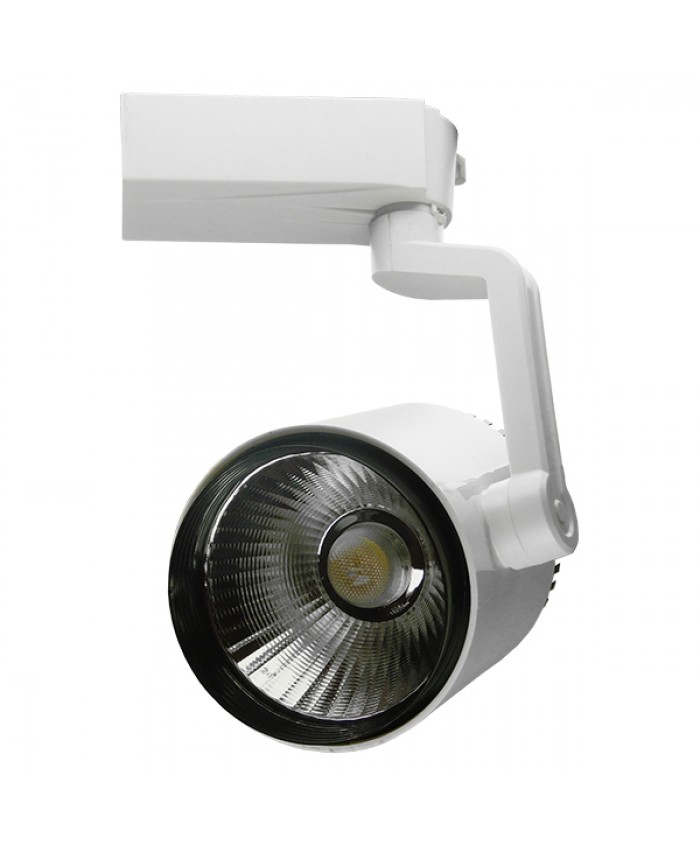 Μονοφασικό Bridgelux COB LED Φωτιστικό Σποτ Ράγας 30W 230V 3600lm 24° Ψυχρό Λευκό 6000k Diommi 93017