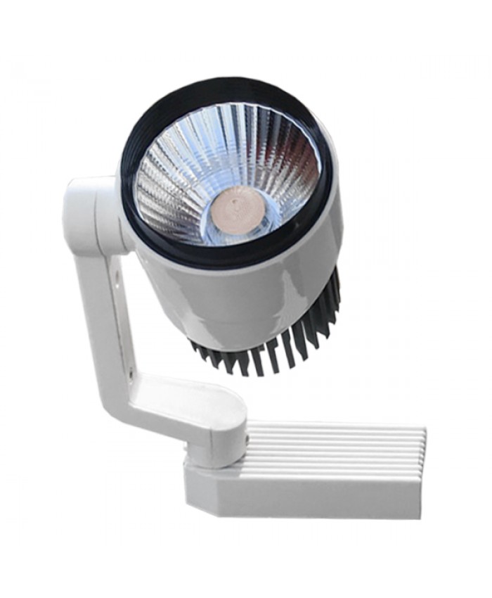 Μονοφασικό Bridgelux COB LED Φωτιστικό Σποτ Ράγας 10W 230V 1500lm 24° Θερμό Λευκό 3000k Diommi 93012