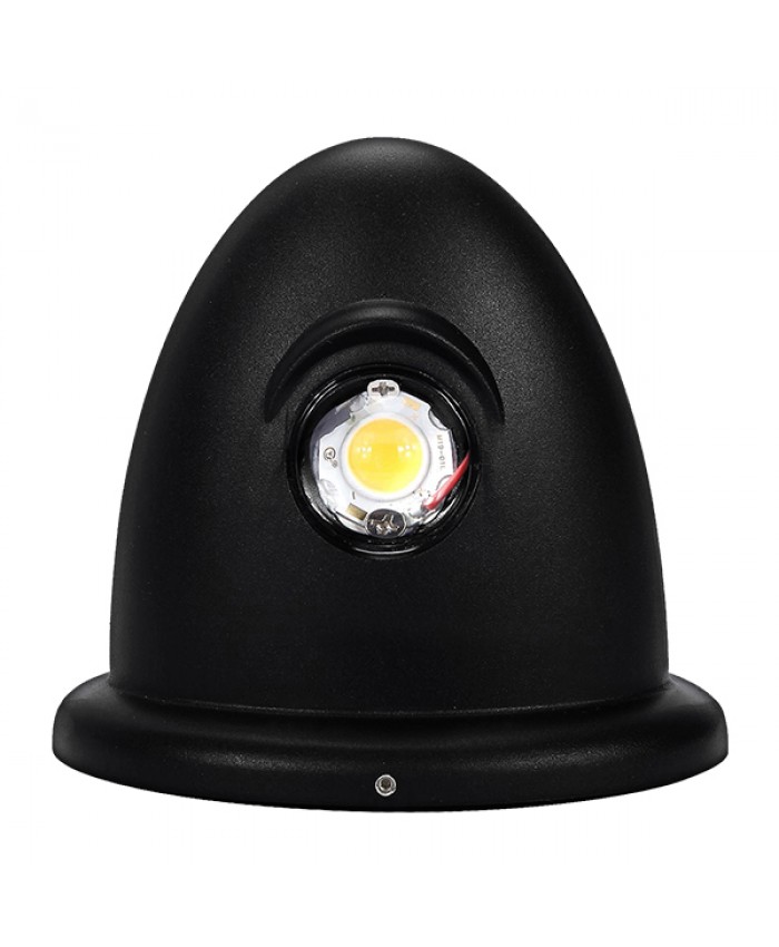 LED Φωτιστικό Τοίχου Αρχιτεκτονικού Φωτισμού Up Down Μαύρο IP65 10 Watt 30° 1400lm 230V CREE Θερμό Λευκό Diommi 93068
