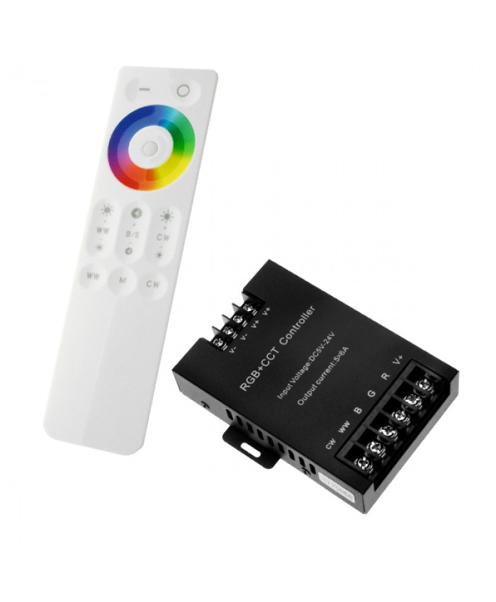 Ασύρματος Touch LED Controller RGBW+WW 360-720 Watt 12-24 Volt RF 2.4G Diommi 04060