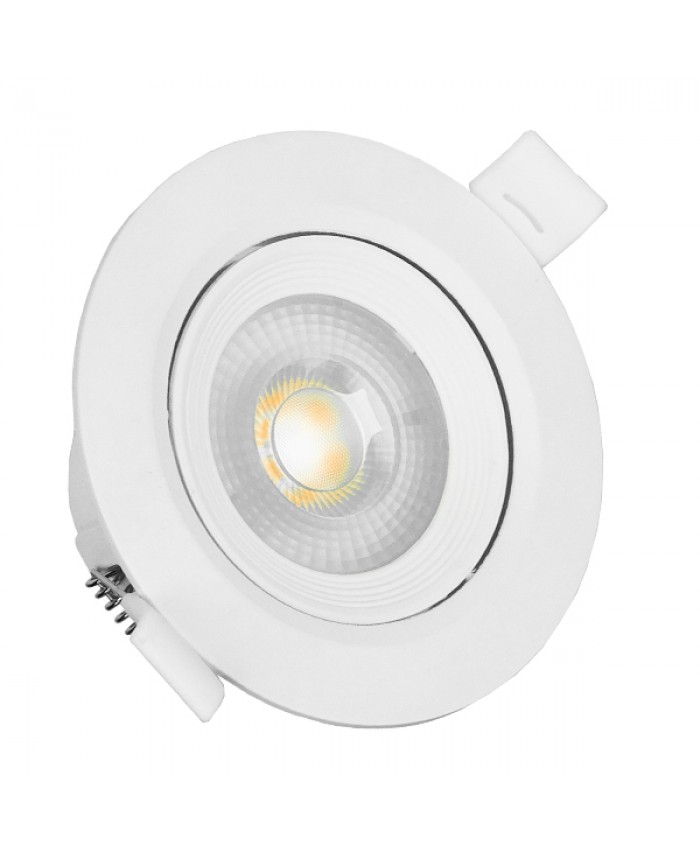 Φωτιστικό LED Spot Οροφής Mini Downlight 5W 230v 450lm 50° με Κινούμενη Βάση Φ9 Θερμό Λευκό 3000k Diommi 01880