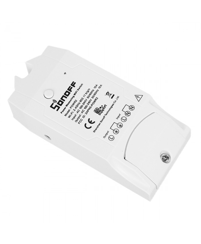 SONOFF POW R2 Wireless Remote Control Switch Smart Home Power Monitor Current Tester - Ασύρματος Έξυπνος Διακόπτης Μετρητής Τάσης Ρεύματος και Κατανάλωσης WiFi 15 Ampere Diommi 48461