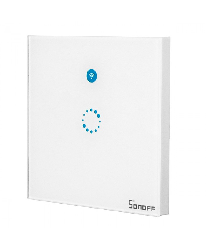 SONOFF T1 1 GANG Touch Wifi Wall Switch Smart Home Wireless LED Light Controller - Ασύρματος Έξυπνος Μονός Χωνευτός Διακόπτης ON / OFF Επίτοιχος Αφής WiFi Diommi 48463