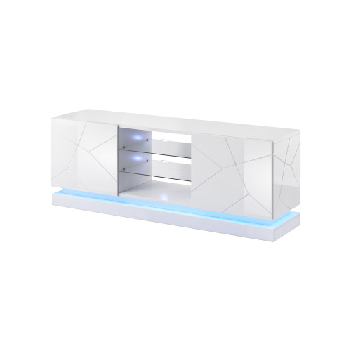 TV stand QIU 160 white DIOMMI CAMA-QIU-160-RTV-BIP