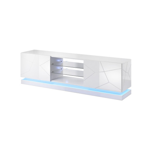 TV stand QIU 200 white DIOMMI CAMA-QIU-200-RTV-BIP