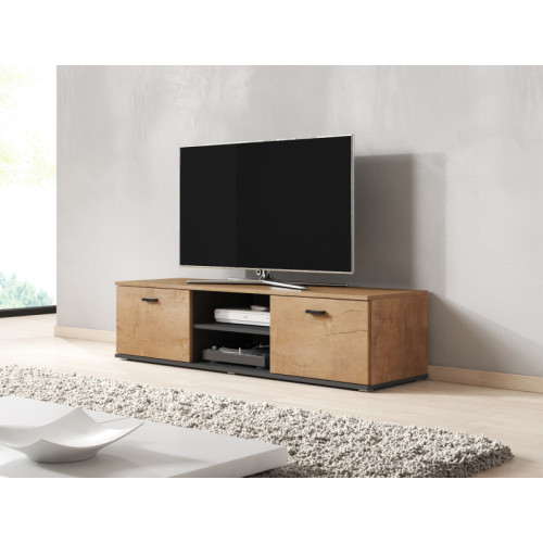 SOHO RTV140 lefkas oak/black DIOMMI CAMA-SOHO-RTV-140-DALE/CZ