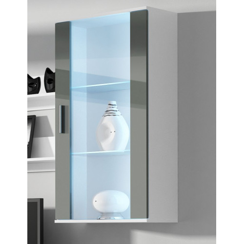 SOHO S2 white/grey DIOMMI CAMA-SOHO-WITRYNA-WISZĄCA-S2-BI/SZ