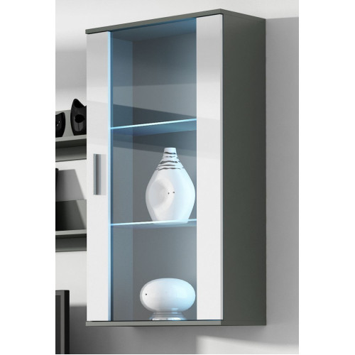 SOHO S2 grey/white DIOMMI CAMA-SOHO-WITRYNA-WISZĄCA-S2-SZ/BI