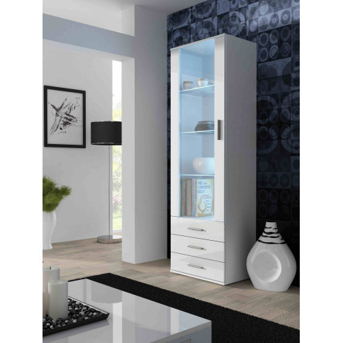 SOHO S1 white/white DIOMMI CAMA-SOHO-WITRYNA-WYSOKA-S1-BIAŁY/BIAŁY