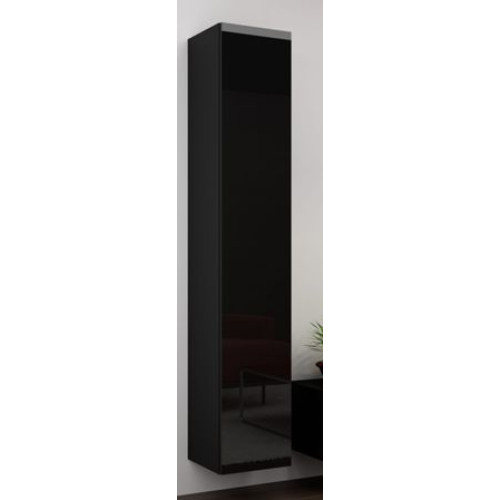 full cabinet VIGO WITR PEŁNA 180 black/black DIOMMI CAMA-VIGO-WITRYNA-PEŁNA-CZARNY/CZARN POŁ