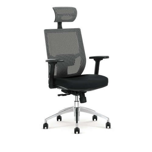 Office chair ADMIRAL black/grey 64/60/120-130/46/56 DIOMMI 60-20272