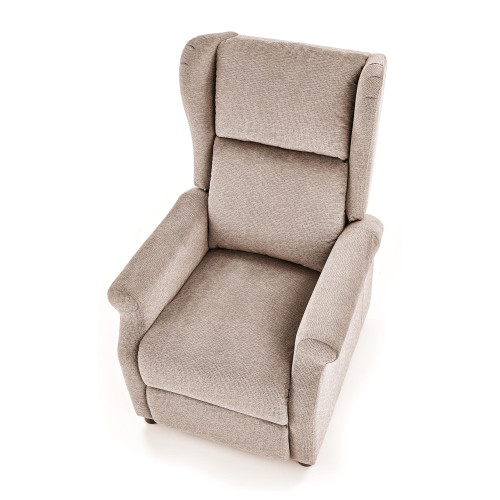 AGUSTIN recliner with massage function, color: beige DIOMMI V-CH-AGUSTIN_M-FOT-BEŻOWY