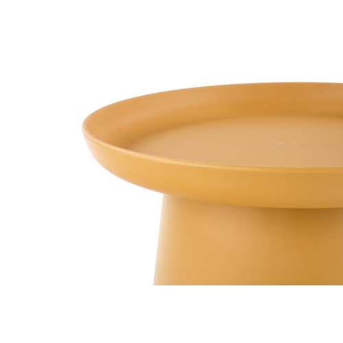 Coffee table WZÓR made of polypropylene in mustard color 50x46 DIOMMI V-CH-ALEXIS-LAW-MUSZTARDOWY