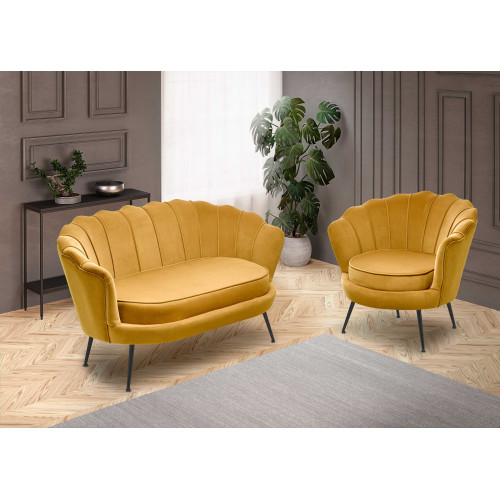 AMORINITO 2 l. chair, color: mustard DIOMMI V-CH-AMORINITO_2-FOT-MUSZTARDOWY