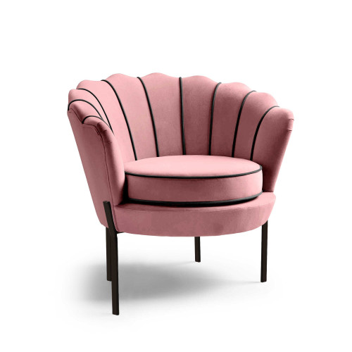 Armchair pink velvet ANGELO 73X75X45 DIOMMI 60-20336
