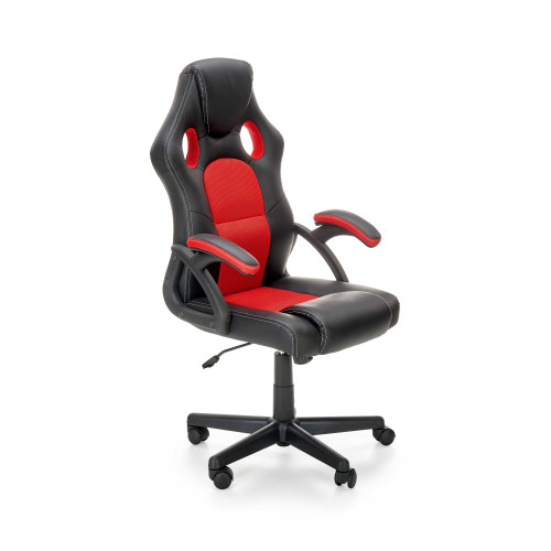 Office chair BERKEL black / red 62/63/108-117/44-53 DIOMMI 60-20429
