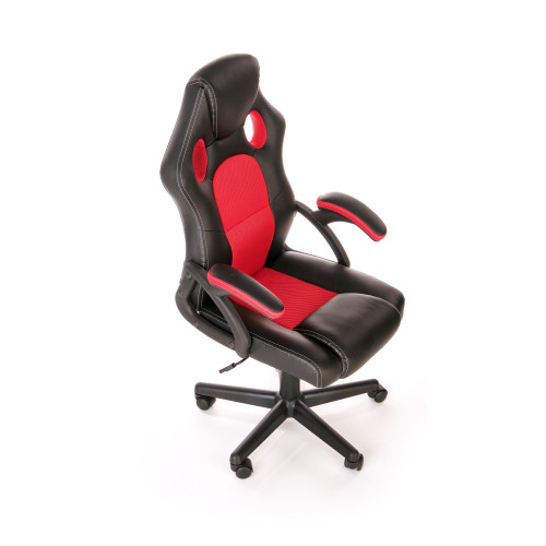Office chair BERKEL black / red 62/63/108-117/44-53 DIOMMI 60-20429
