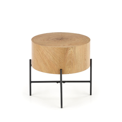 BROOKLYN-S c. table natural oak / black DIOMMI V-CH-BROOKLYN-S-LAW