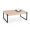 Coffee table CAPRI with MDF top and oak veneer and black metal frame 64x110x42 DIOMMI V-CH-CAPRI-LAW-DĄB_SAN_REMO