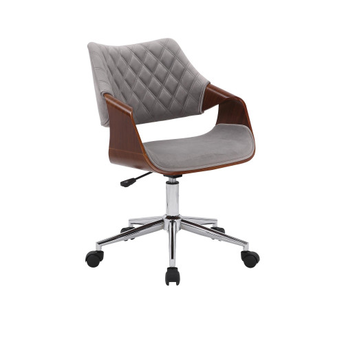 Οffice chair walnut/grey COLT 80-90/58/64/45-55DIOMMI 60-20531