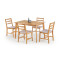 Kitchen table CORDOBA made of natural veneer in oak color 120x80x75 DIOMMI V-CH-CORDOBA-ZESTAW