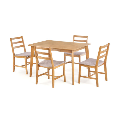 Kitchen table CORDOBA made of natural veneer in oak color 120x80x75 DIOMMI V-CH-CORDOBA-ZESTAW