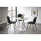 Kitchen table DENVER with MDF top in white with marble effect and white metal frame 80x73x80 DIOMMI V-CH-DENVER-ST
