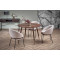 Kitchen table DOMENICO with a top made of MDF and veneer and a frame in walnut color 110x76x72 DIOMMI V-CH-DOMENICO-ST