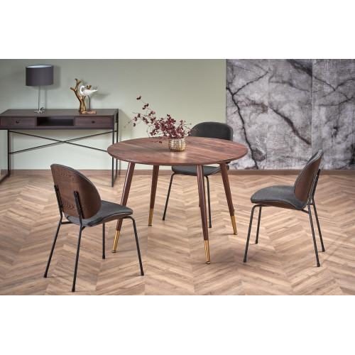 Kitchen table DOMENICO with a top made of MDF and veneer and a frame in walnut color 110x76x72 DIOMMI V-CH-DOMENICO-ST