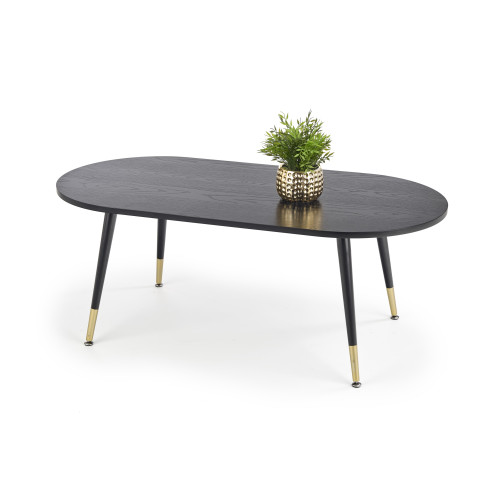Coffee table EMBOSA with a top made of mdf and a metal frame in black color 120x60x47 DIOMMI V-CH-EMBOSA-LAW