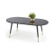 Coffee table EMBOSA with a top made of mdf and a metal frame in black color 120x60x47 DIOMMI V-CH-EMBOSA-LAW