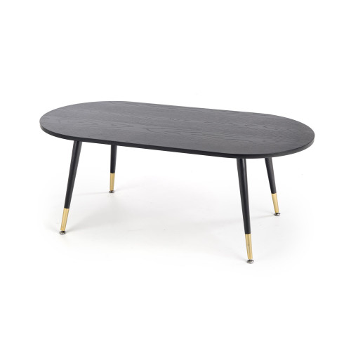 Coffee table EMBOSA with a top made of mdf and a metal frame in black color 120x60x47 DIOMMI V-CH-EMBOSA-LAW