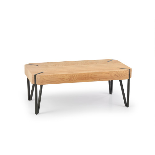 Coffee table EMILY laminated mdf and metal 110/60/42 gold and black DIOMMI V-CH-EMILY-LAW-DĄB_ZŁOTY