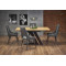 Еxtendable dining table FERGUSON made of MDF and metal in natural oak color DIOMMI V-CH-FERGUSON-ST