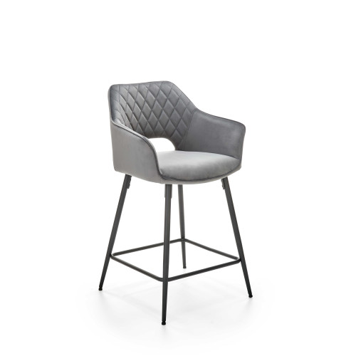 H107 bar stool, color: grey DIOMMI V-CH-H/107-POPIELATY